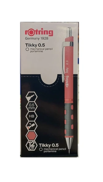 Rotring Versatil Kalem (Mekanik Uçlu Kurşun Kalem) Tikky Rd Gül Kurusu 0.5 Mm 2189063 (12 Li Paket) ürün görseli 1