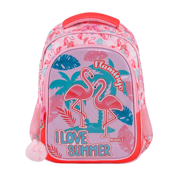 Muggle Okul Sırt Çantası Flamingo Rose Mu-7211 ürün görseli 1