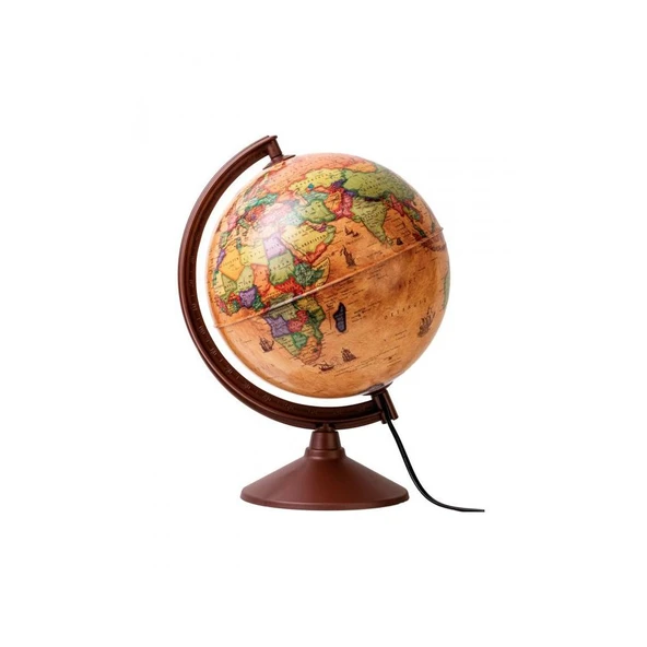 Gürbüz Modern Dünya Küre Antik Işıklı 20 Cm 48205 ürün görseli 1