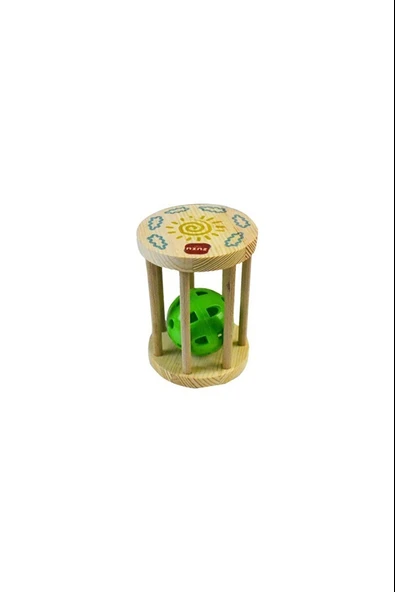 Zuzu Toys Oyuncak Ahşap Kafes Çıngırak 04138 ürün görseli 1