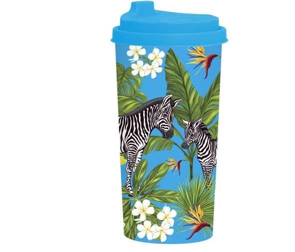 Herevin Desenli Kahve Bardağı Zebra 470 Cc 161920-015 ürün görseli 1