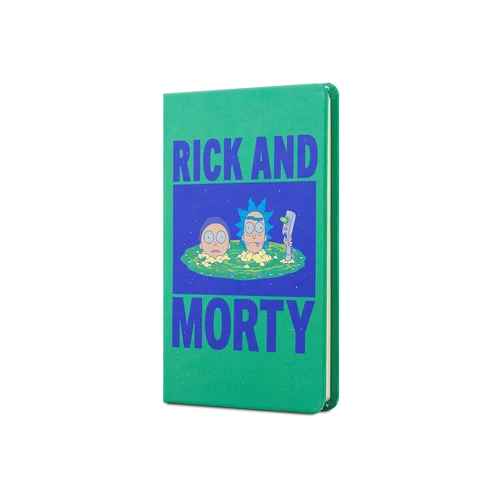 Mabbels Rick And Morty Sert Kapak Lastikli Mini Not Defteri Yeşil 80 Yaprak Çizgisiz 9X14Cm Dft-388371 ürün görseli 1