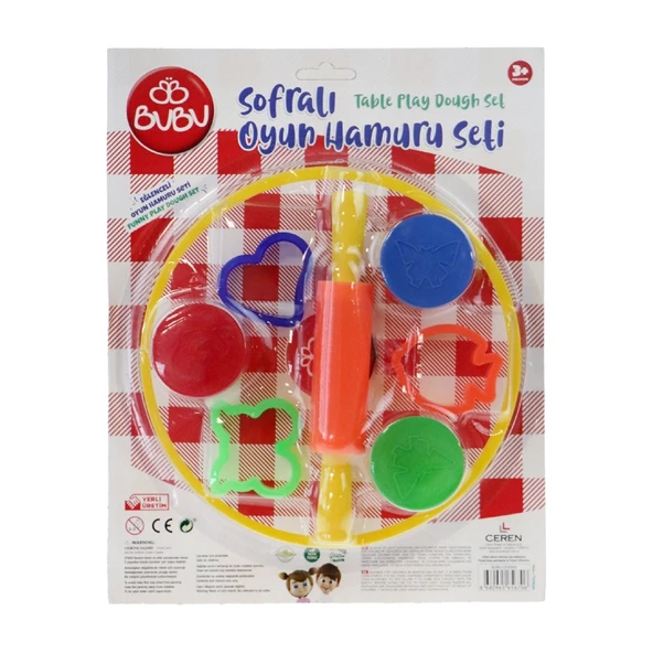 Bu-Bu Oyun Hamuru Seti Sofralı 3X15 Gram Bubu-Oh0002 ürün görseli 1
