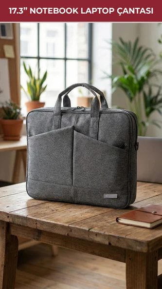 TULPAR Laptop Çantası 15.6 –17.3 İnç | Su Geçirmez Darbe Korumalı Omuz ve Evrak Çantası ürün görseli 1