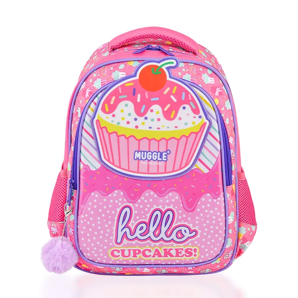 Muggle Okul Sırt Çantası Cup Cake Pembe Mu-7051 ürün görseli 1