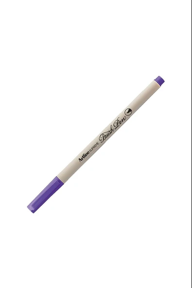 Artline Supreme İnce Fırça Uçlu Markör Kalem Fosforlu Mor Lv-A-Epfs-F Bri Purple LV-A-EPFS-F (12 Li Paket) ürün görseli 1