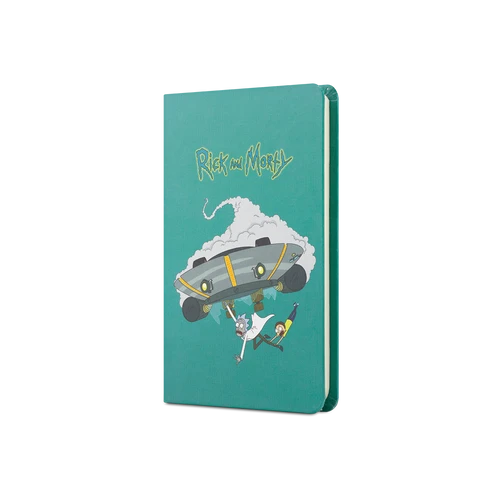 Mabbels Rick And Morty Sert Kapak Lastikli Mini Not Defteri Turkuaz 80 Yaprak Çizgisiz 9X14Cm Dft-388364 ürün görseli 1