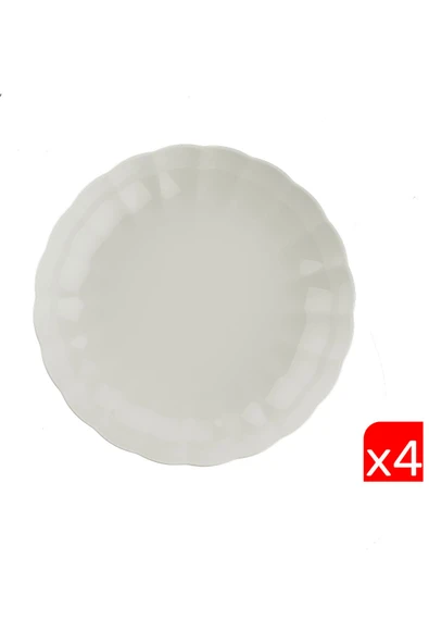 Kütahya Porselen Bone Luz Krem Çukur Tabak 20cm 4 lü ürün görseli 1