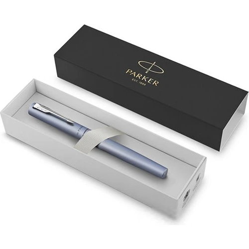 Parker Vector XL Gümüş Mavi Roller Kalem 2159775 - Resim 2