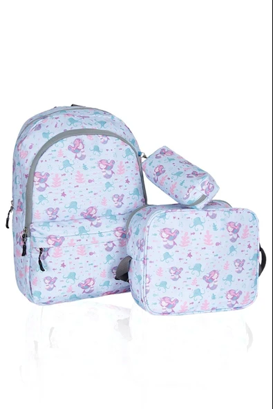 Polo Cambridge Club Okul Sırt Çantası 3 Lü Set Deniz Kızı 37 X 27 X 12Cm 61259 ürün görseli 1