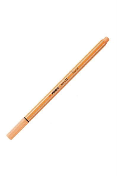 Stabilo Keçe Uçlu İnce Kalem 0,4Mm Pastel Turuncu 88/25 (10 Lu Paket) ürün görseli 1
