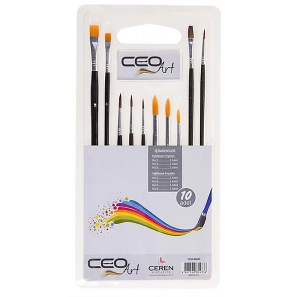 Ceoart Fırça Seti 10 Lu Set 1576 ürün görseli 1