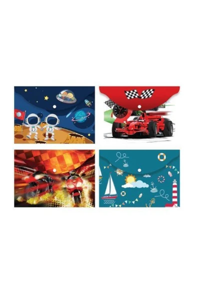 Noki Baskılı Çıtçıtlı Dosya Evrak Zarfı Erkek 3105 (12 Li Paket) ürün görseli 1