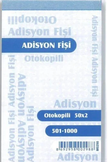 Altınyıldız Adisyon Fişi Numaralı Otokopili 2 Nüsha 50 Yaprak 408 (12 Koçan) ürün görseli 1