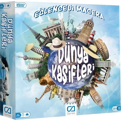 Ca Games Dünya Kaşifleri Eğlenceli Macera Kutu Oyunu 5104 ürün görseli 1