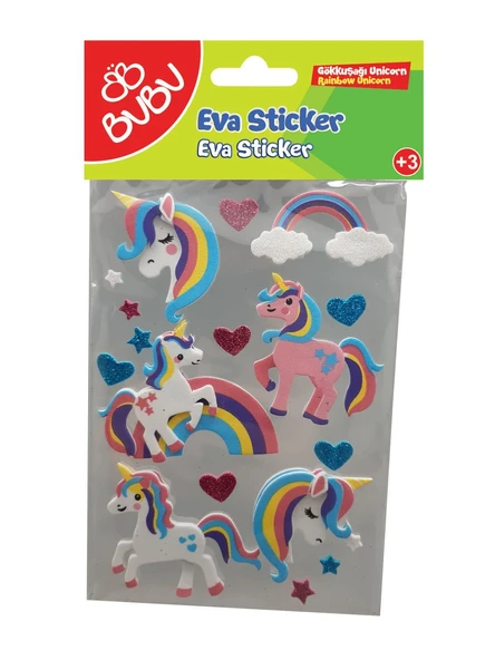 Bu-Bu Unicorn Sticker Set Karışık Bubu-Sts049 ürün görseli 1
