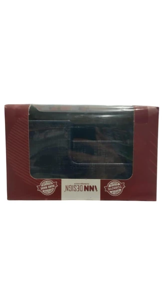 Inn Design Organizer Masa Üstü Kalemlik Beyoğlu Serisi Deri İzmir Lacivert 11X20X9.5Cm Dd-1284 ürün görseli 1