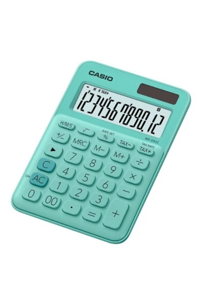 Casio Hesap Makinesi Masa Üstü 12 Hane Yeşil Ms-20Uc-Gn ürün görseli 1
