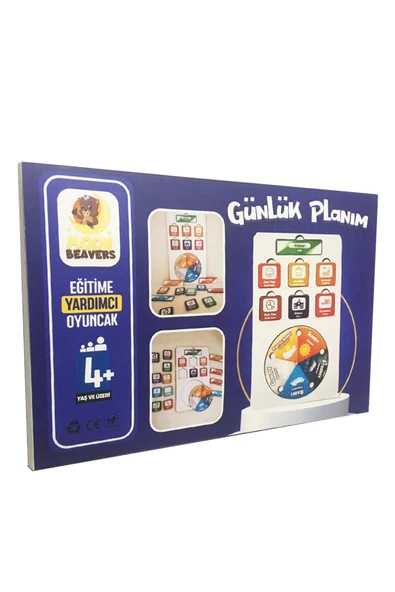Moon Beavers Günlük Planım Eğitici Ahşap Oyuncak ürün görseli 1