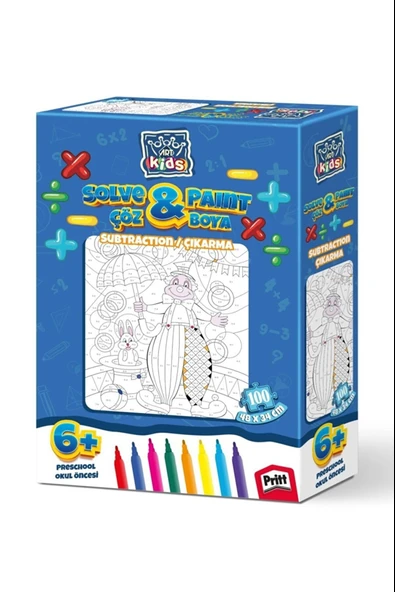 Art Kids Çöz Boya / Çıkarma 100 Parça Puzzle 5847 ürün görseli 1