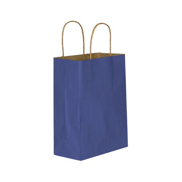 Umur Karton Hediye Çantası 12X32X40Cm Lacivert Esmer Kraft 90 Gram 30012884  (50 Li Paket) ürün görseli 1