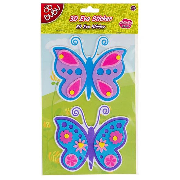 Bu-Bu Eva Sticker Karışık 3D Büyük BUBU-STS012 ürün görseli 1