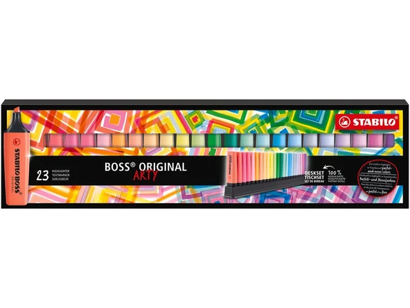 Stabilo Fosforlu Kalem (İşaret Klemi) Boss Original Arty 23 Renk 7023-01-5-20 ürün görseli 1
