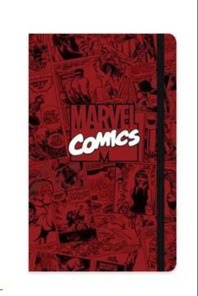Keskin Color Marvel Lastikli Not Defteri Ciltli 13X21Cm 80 Yaprak Çizgili (Karışık Renk 1 Adet) 413701-70 ürün görseli 1