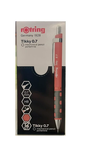 Rotring Versatil Kalem (Mekanik Uçlu Kurşun Kalem) Tikky Rd Gül Kurusu 0.7 Mm 2189068 (12 Li Paket) ürün görseli 1