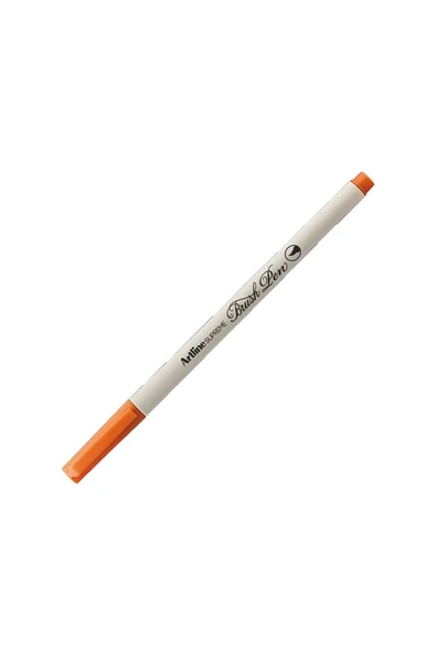 Artline Supreme İnce Fırça Uçlu Markör Kalem Koyu Turuncu Lv-A-Epfs-F D.Orange LV-A-EPFS-F (12 Li Paket) ürün görseli 1