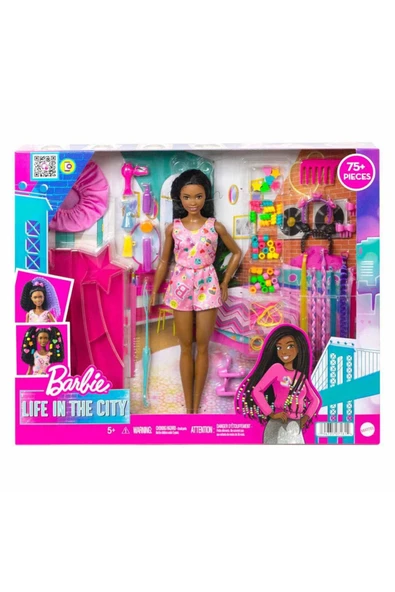 Barbie Oyuncak Brooklyn Eğlenceli Saçlar Oyun Seti Hhm39 ürün görseli 1