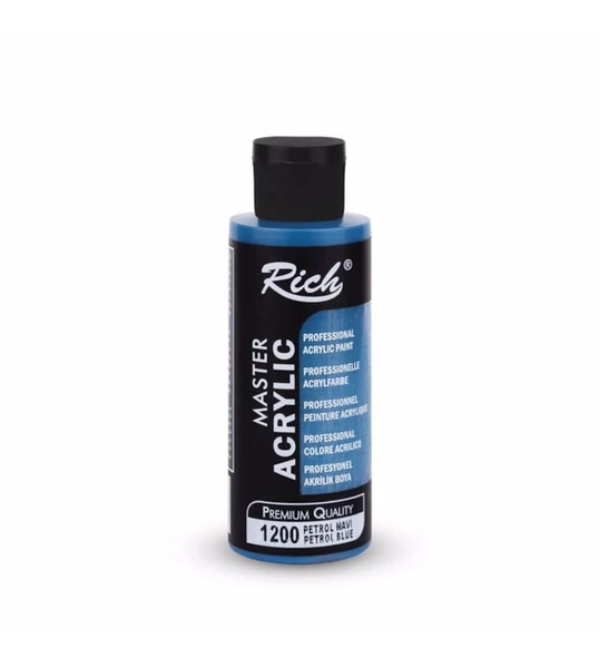 Rich Akrilik Boya Master 120 Cc Petrol Mavi 120-1200 ürün görseli 1
