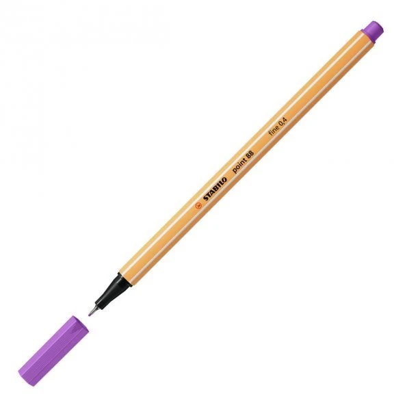 Stabilo Keçe Uçlu İnce Kalem Erik Moru Fine 0,4 Mm 88/60 (10 Lu Paket) ürün görseli 1