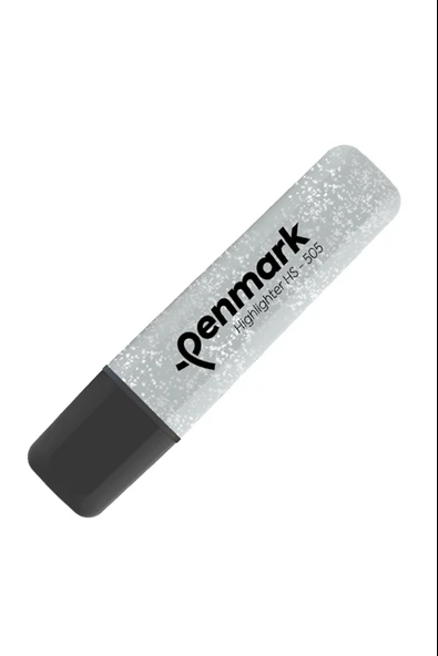 Penmark Fosforlu Kalem (İşaret Kalemi) Metalik Simli Gümüş HS 505 18 (10 Lu Paket) ürün görseli 1