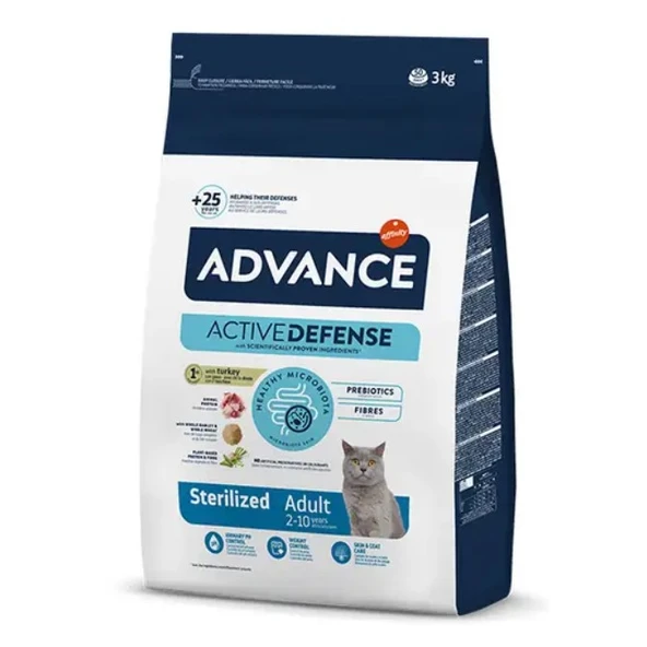 Advance Sterilised Adult Hindi Etli Kısırlaştırılmış Yetişkin Kedi Maması 3 Kg ürün görseli 1