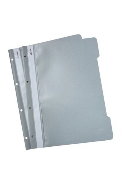 Esselte A4 Telli Dosya Plastik Gri Slt-4199 (50 Li Paket) ürün görseli 1
