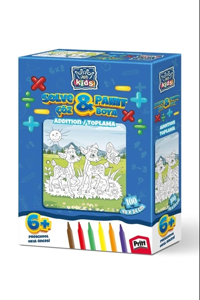 Art Kids Çöz Boya / Toplama 100 Parça Puzzle 5846 ürün görseli 1