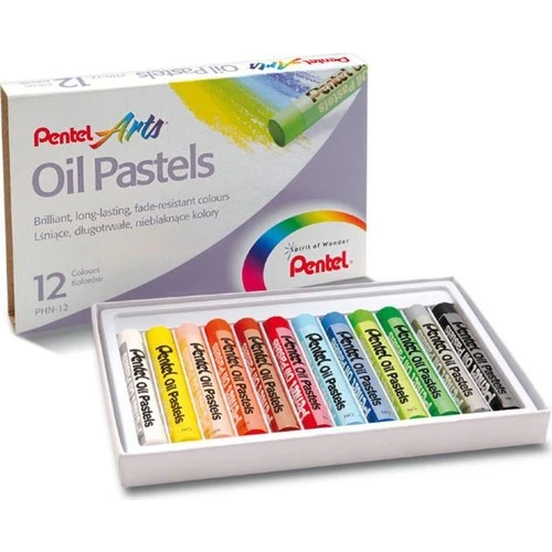Pentel Pastel Boya Yağlı 12 Renk Phn12 ürün görseli 1