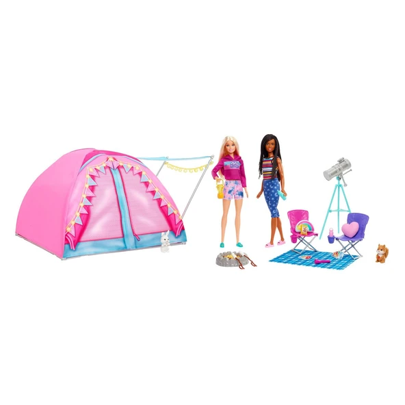 Mattel Oyuncak Barbie Malibu ve Brooklyn Kampta Oyun Seti Hgc18 ürün görseli 1