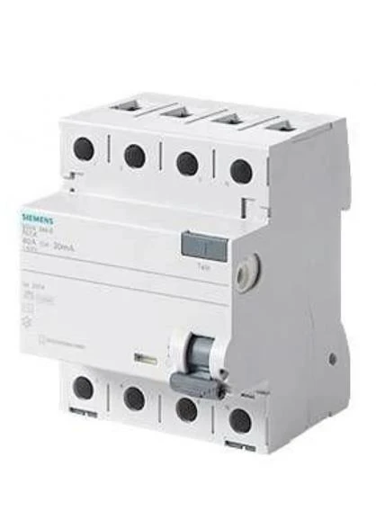 Siemens Trifaze 4P 40A 30mA  Kaçak akım Koruma Rölesi (Hayat Koruma Rölesi) 5SV5344-6 ürün görseli 1