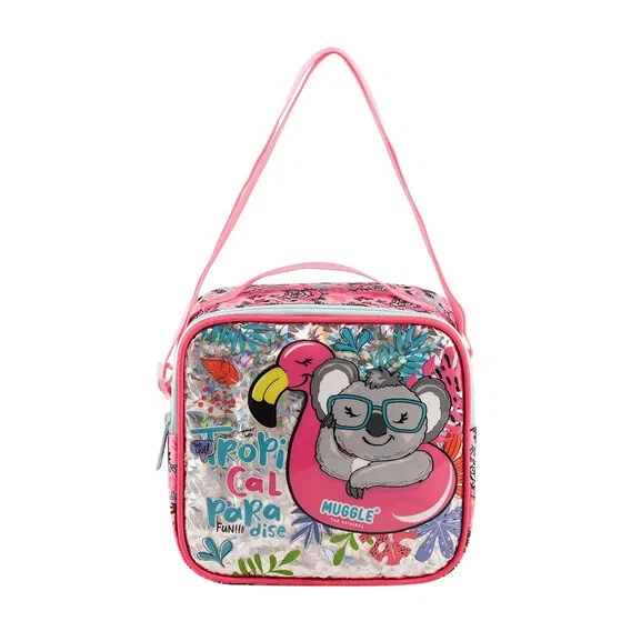 Muggle Beslenme Çantası Tropikal Pradice Pembe Mu-8942 ürün görseli 1