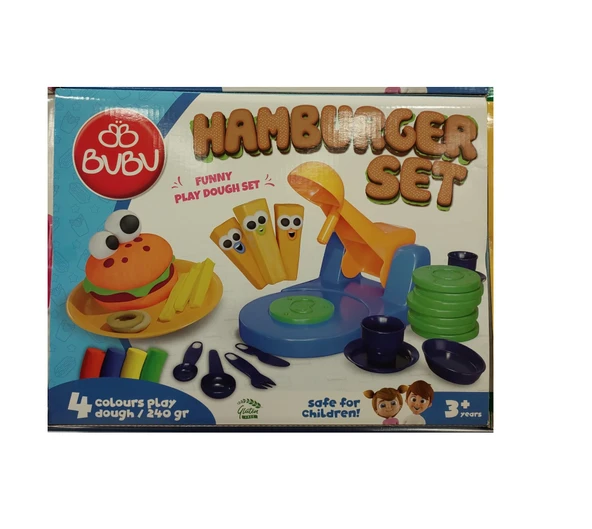 Bu-Bu Oyun Hamuru Seti Hamburger (L) Bubu-Oh0010 ürün görseli 1