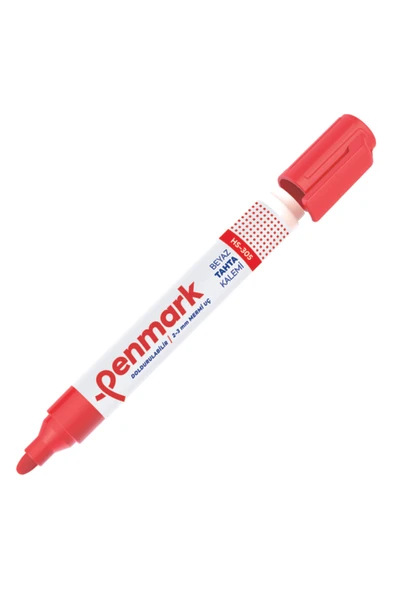 Penmark Beyaz Tahta Kalemi Doldurulabilir Kırmızı Hs305-03 (12 Li Paket) ürün görseli 1