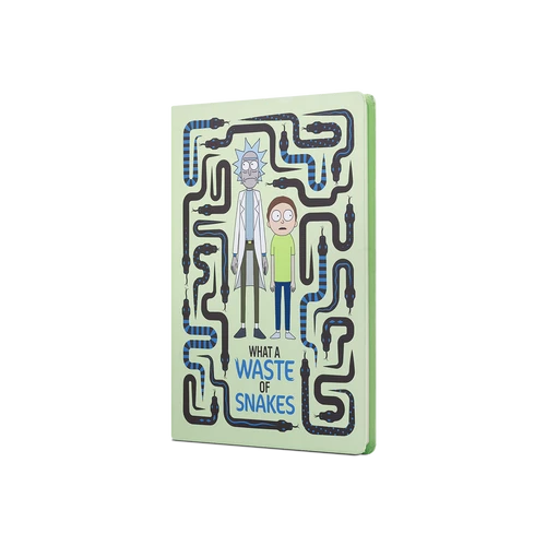 Mabbels Rick And Morty Sert Kapak ButikNot Defteri Yılan Krem 80 Yaprak Çizgisiz 15X21Cm Dft-388074 ürün görseli 1