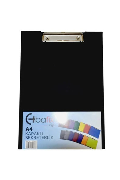 Bafix Kapaklı Sekreterlik A4 Siyah ürün görseli 1