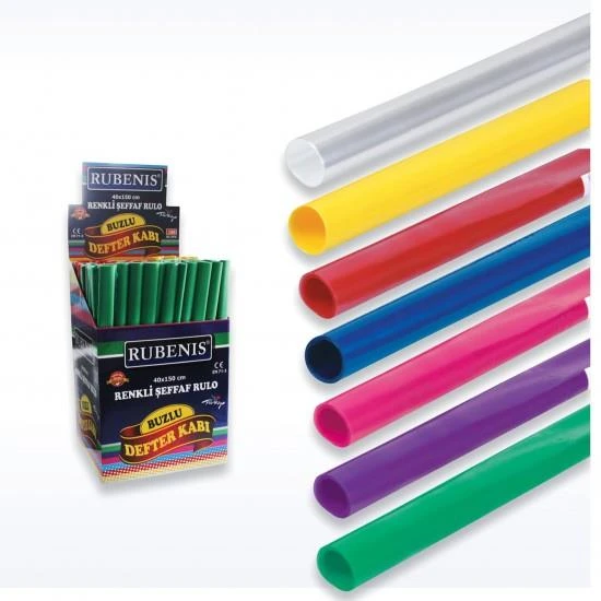 Rubenis Rulo Buzlu Defter Kabı 40X150Cm Standlı Karışık RK-607 (200 Lü Paket) ürün görseli 1