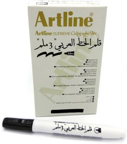 Artline Kaligrafi Kalemi Supreme 3.0 Arabic 3.0 Mm Siyah 243 (12 Li Paket) ürün görseli 1