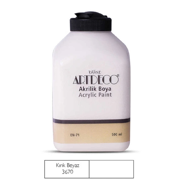 Artdeco Akrilik Boya 500 Ml Kırık Beyaz 3670 ürün görseli 1