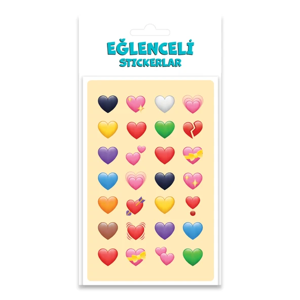 Keskin Color Puffy Sticker Orta Boy Kalp 221206-99 ürün görseli 1
