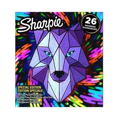 Sharpie Fine Permanent Markör Kalem 26 Lı Karışık Kutu - Kurt 2158030 ürün görseli 1